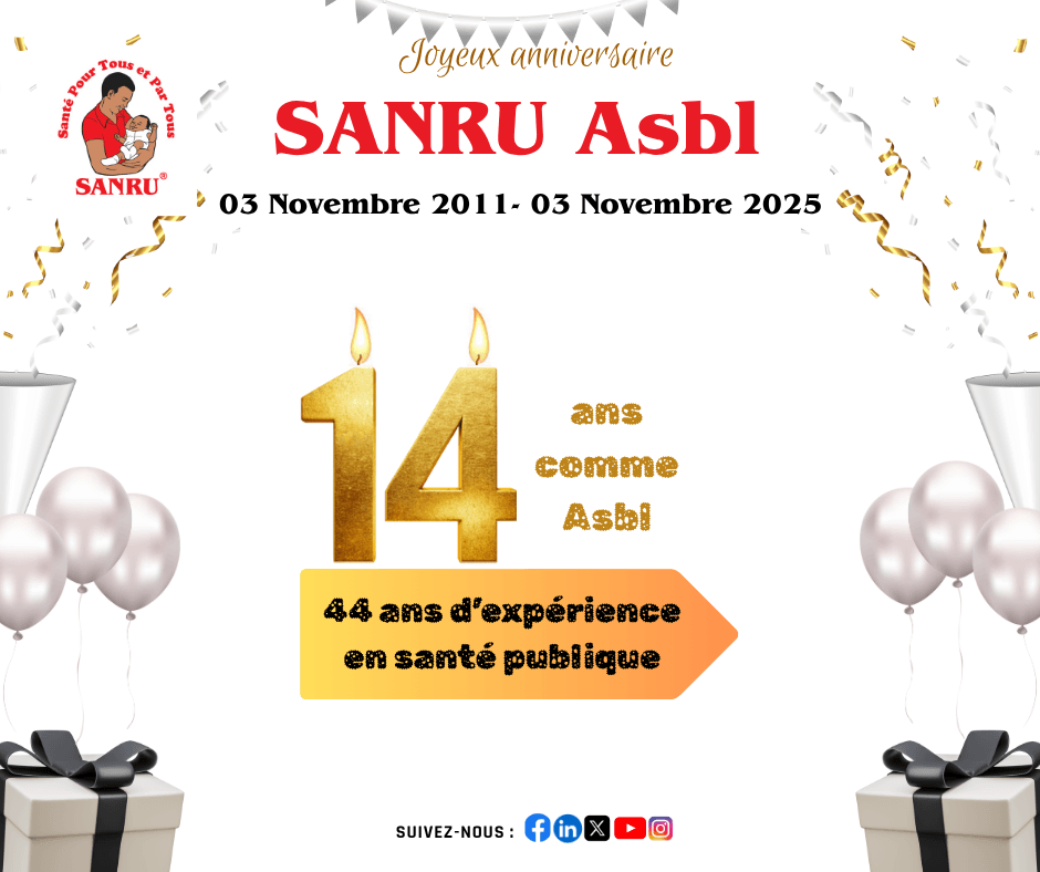 14 Ans d'Engagement, 14 Ans d'Impact : Joyeux Anniversaire à SANRU Asbl !