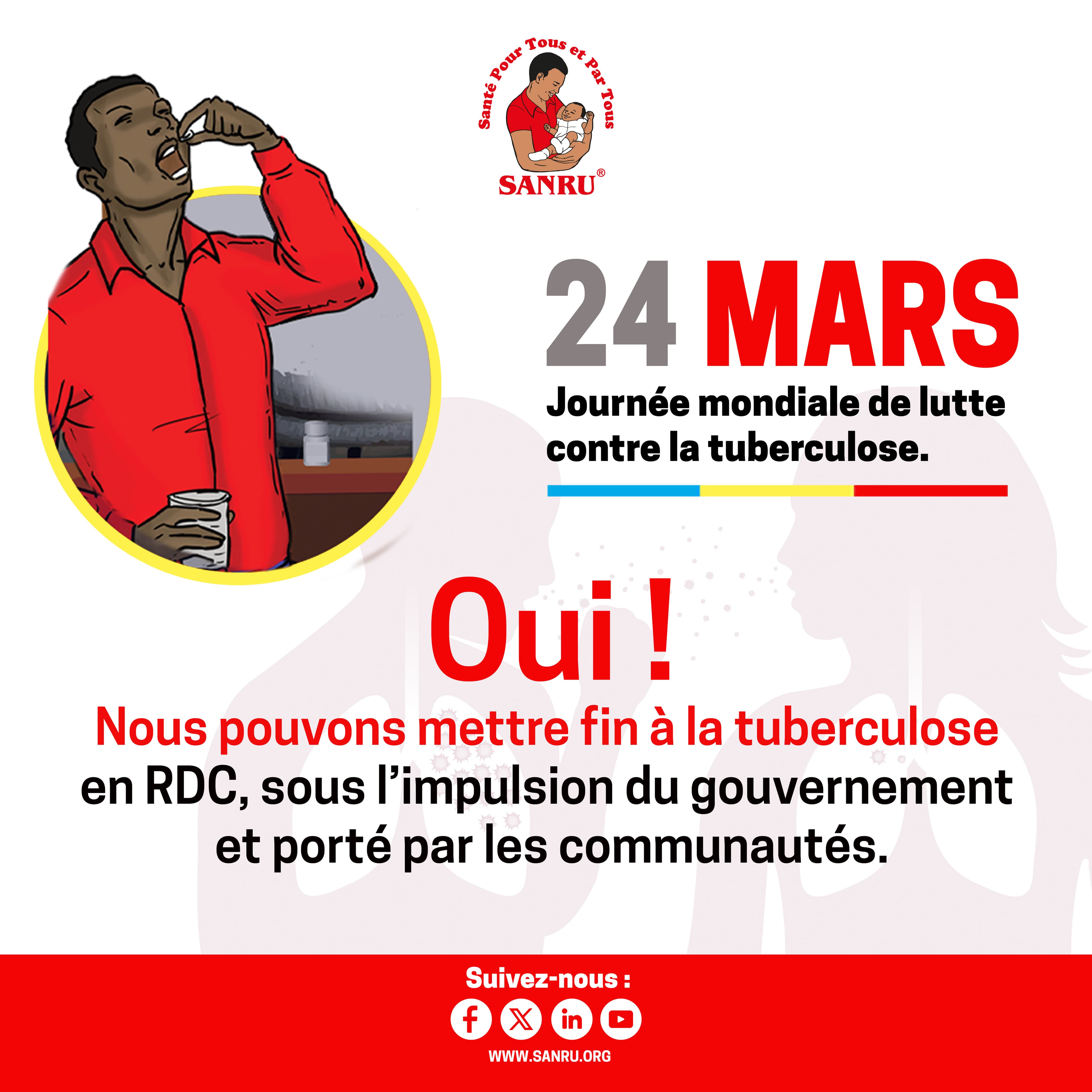 Journée Mondiale de la Tuberculose 2026 : Oui ! Nous pouvons mettre fin à la tuberculose en RDC