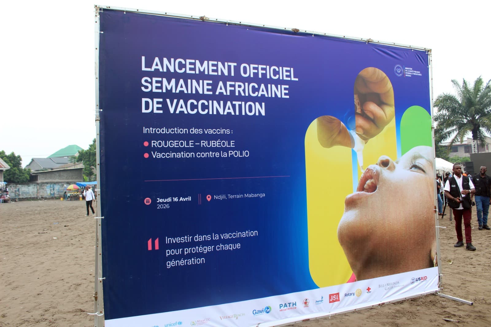 Semaine Africaine de la Vaccination : SANRU, partenaire clé du PEV, aux côtés du Gouvernement pour protéger les enfants en RDC